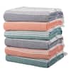 Lavish Home 6-Pack 39x71in Turkish Beach Towel Set 67-0040TT