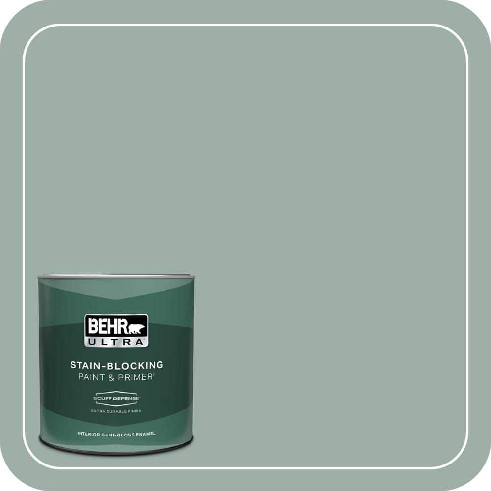 1 qt. Home Decorators Collection #HDC-CT-22 Aged Jade Extra Durable Semi-Gloss Enamel Interior Paint & Primer price history on PriceWatchPro