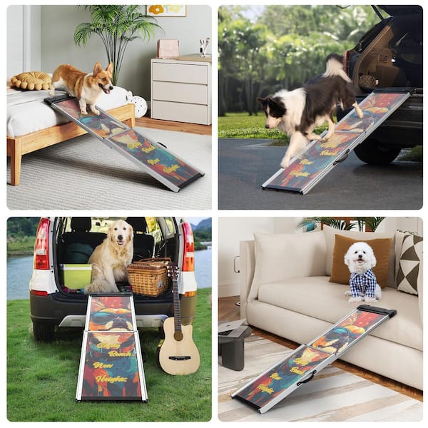Telescoping Dog Ramp Steps for Trucks SUV
