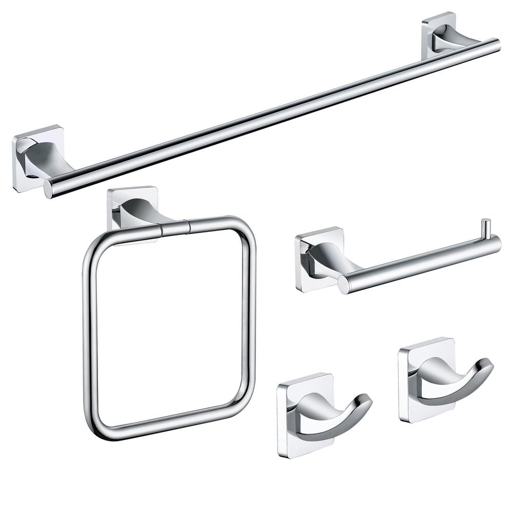 ruiling WallMount 5 Piece Bath Hardware Set with Towel Bart Toilet