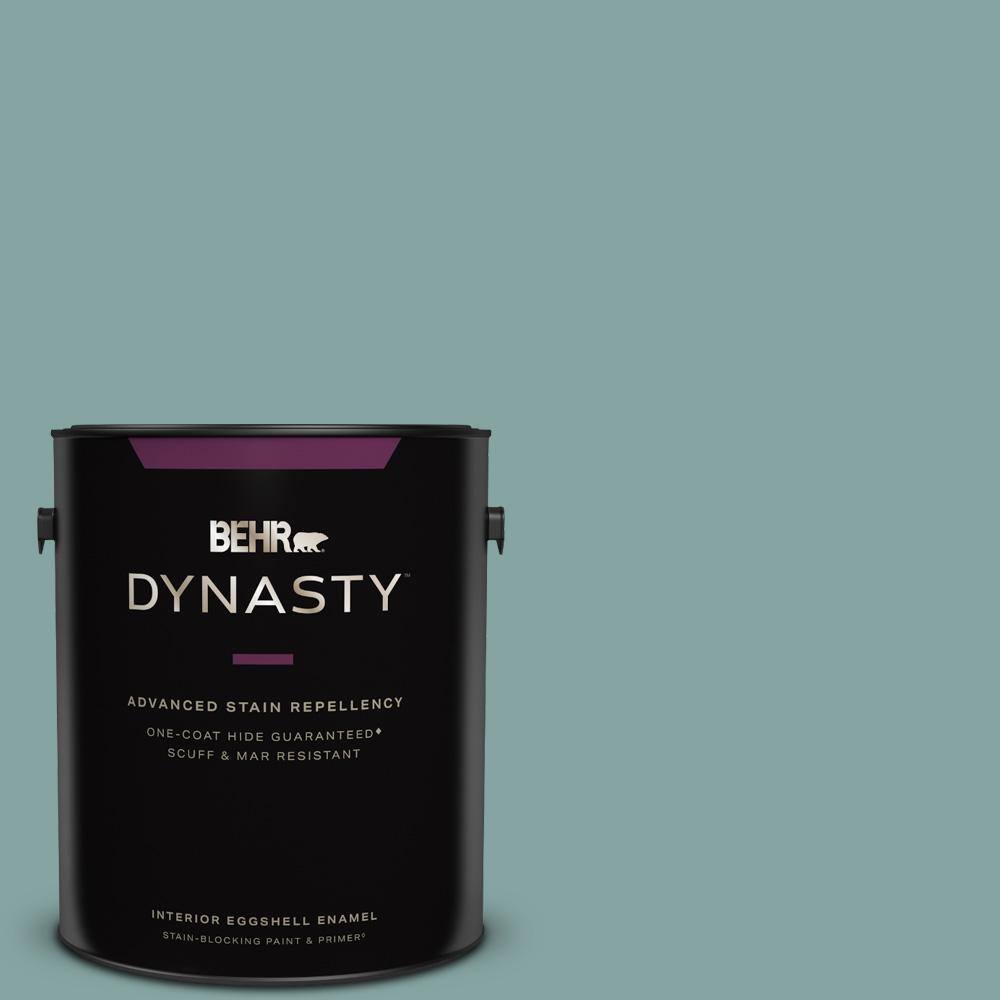 BEHR DYNASTY 1 gal. #MQ6-18 Recycled Glass One-Coat Hide Eggshell Enamel  Interior Stain-Blocking Paint & Primer 265001 - The Home Depot