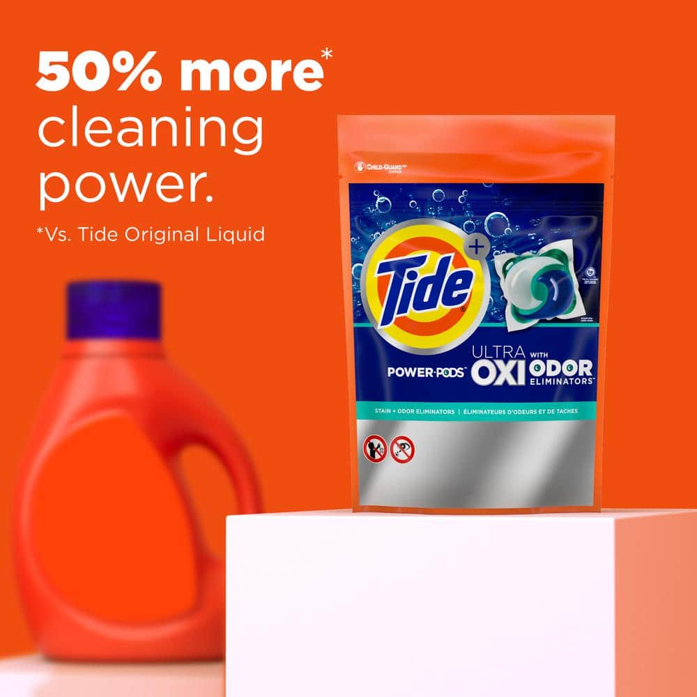 Tide Ultra Oxi Power Pods with Odor Eliminators for White Fabrics