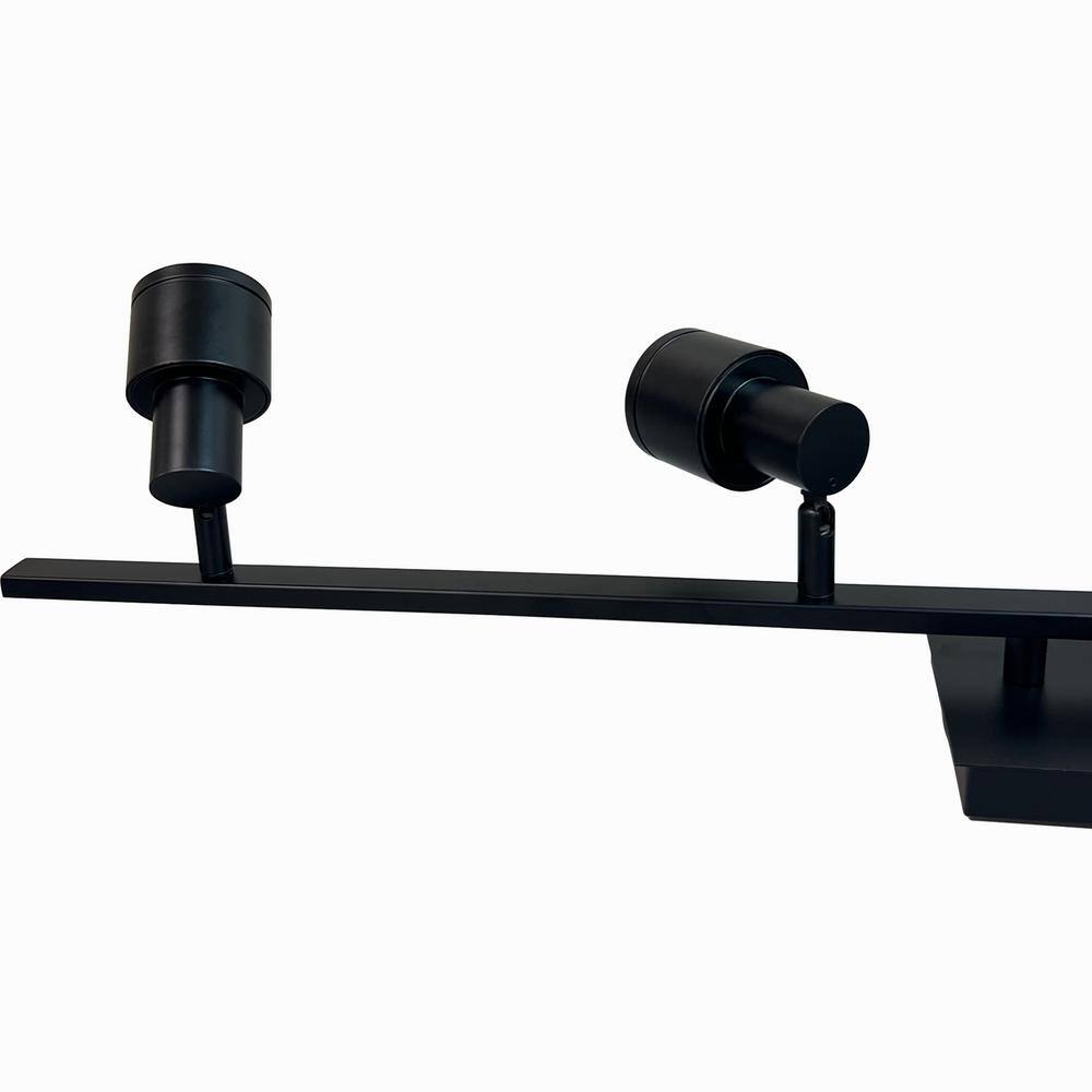 3 ft. Matte Black Adjustable 4-Light Track Lighting
