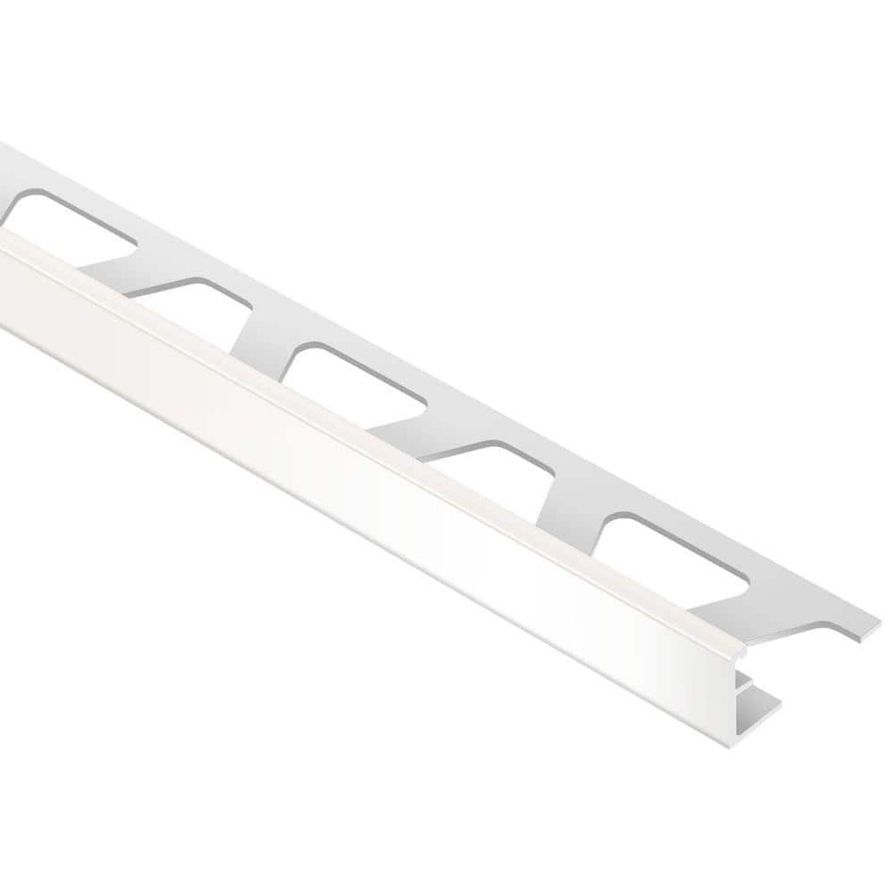 Schiene White Color-Coated Aluminum 1/4 in. x 8 ft. 2-1/2 in. Metal Tile Edging Trim price history on PriceWatchPro