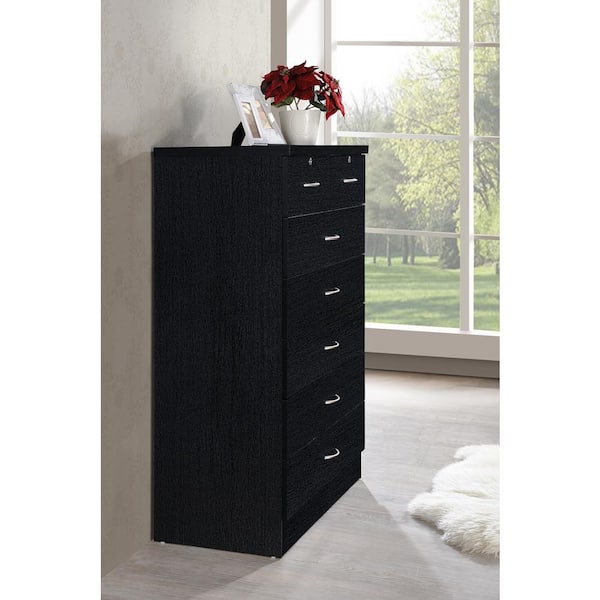 Hodedah 7 drawer dresser black Clearance