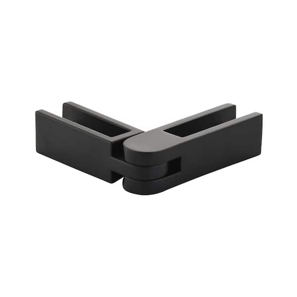 Hercules Black Stainless Steel Two-way Adjustable Glass to Glass Panel Holder for Glass Railing