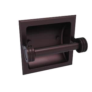 Continental Collection Recessed Toilet Tissue Holder with Dotted Accents in Antique Bronze