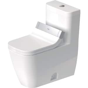 1-Piece 0.92 GPF Dual Flush Elongated Toilet in White, Seat Not Included