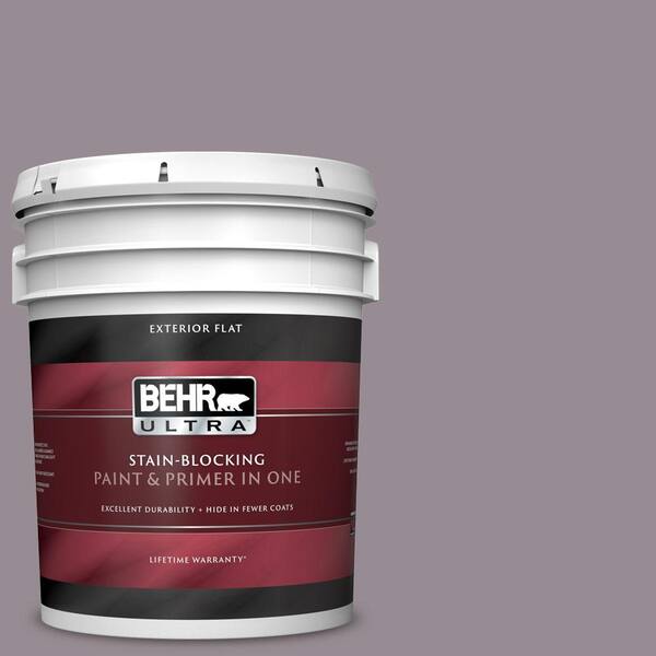BEHR ULTRA 5 gal. #UL250-6 Contessa Flat Exterior Paint and Primer in One