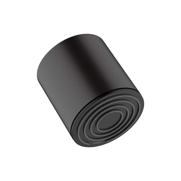 Hansgrohe Pulsify S 1-Spray Patterns 1.75 GPM 4 in. Wall Mount Fixed Shower Head in Matte Black