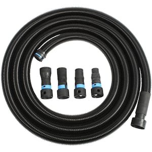 16 ft. Quick Click Antistatic Vacuum Hose for Shop Vacs with Expanded Multi-Brand Power Tool Adapter Set