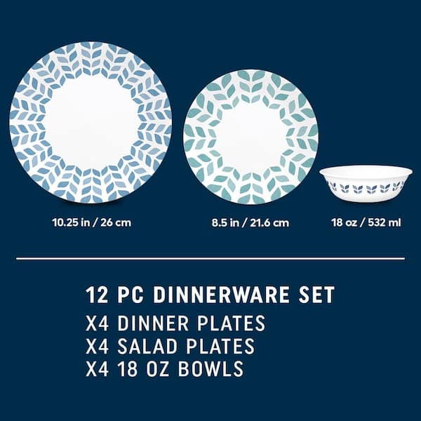 Corelle Global Collection Terracotta Dreams 18-piece Dinnerware Set,  Service for 6 