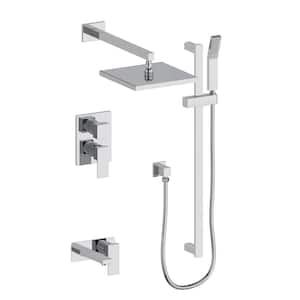 Bliss Shower System with 16 in. Oversized Shower Head in Chrome