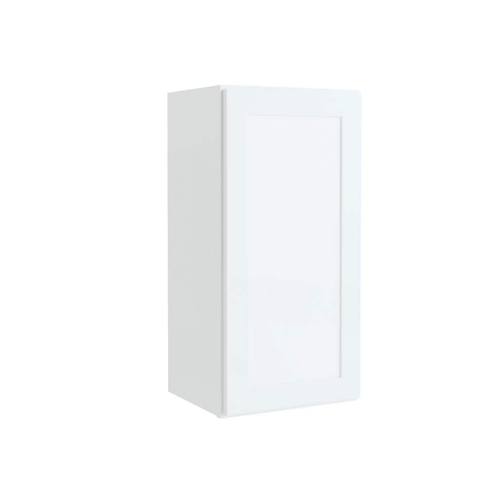 Courtland 15 in. W x 12 in. D x 30 in. H Assembled Shaker Wall Kitchen Cabinet in Polar White price history on PriceWatchPro