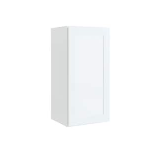 Courtland 15 in. W x 12 in. D x 30 in. H Assembled Shaker Wall Kitchen Cabinet in Polar White