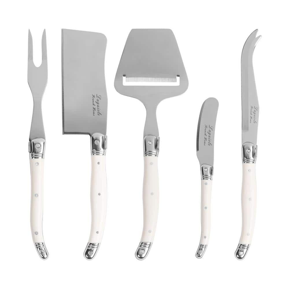 French Home 5-Piece Laguiole Cheese Knife, Fork, and Slicer French Home 5-Piece Laguiole Cheese Knife, Fork, and Slicer