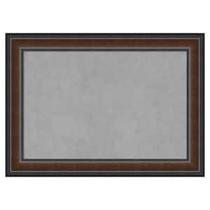 Cyprus Walnut 29 in. x 21 in. Framed Magnetic Board
