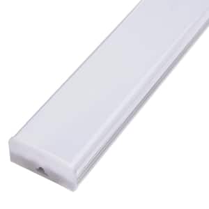 45.67 in. 60-Watt White Shade LED Flush Mount LED Garage Lights Office Lights(3-Pack)