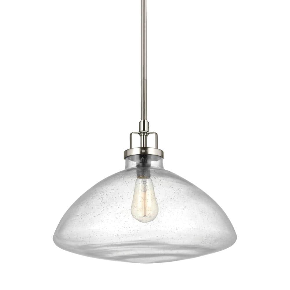 Belton 1-Light Brushed Nickel Hanging Pendant price history on PriceWatchPro