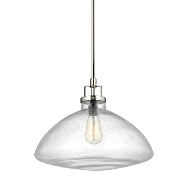 Generation Lighting Belton 1-Light Brushed Nickel Hanging Pendant