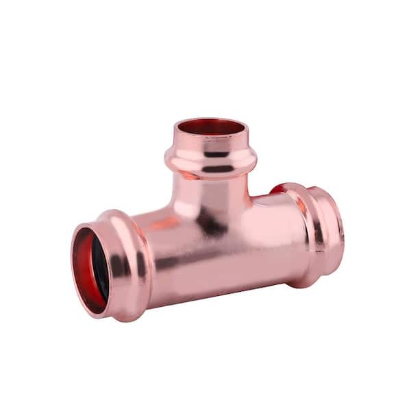 2-1/2 in. x 2-1/2 in. x 1 in. Copper Press XL Tee Press Fit x Press Fit x Press Fit