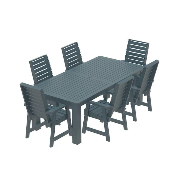 Springville 7-Pieces Recycled Plastic Outdoor Dining Set
