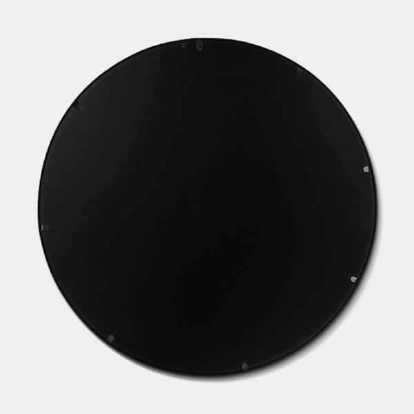 Tileon 31.5 in. W x 31.5 in. H Large Round Metal Framed Wall Bathroom Vanity Mirror