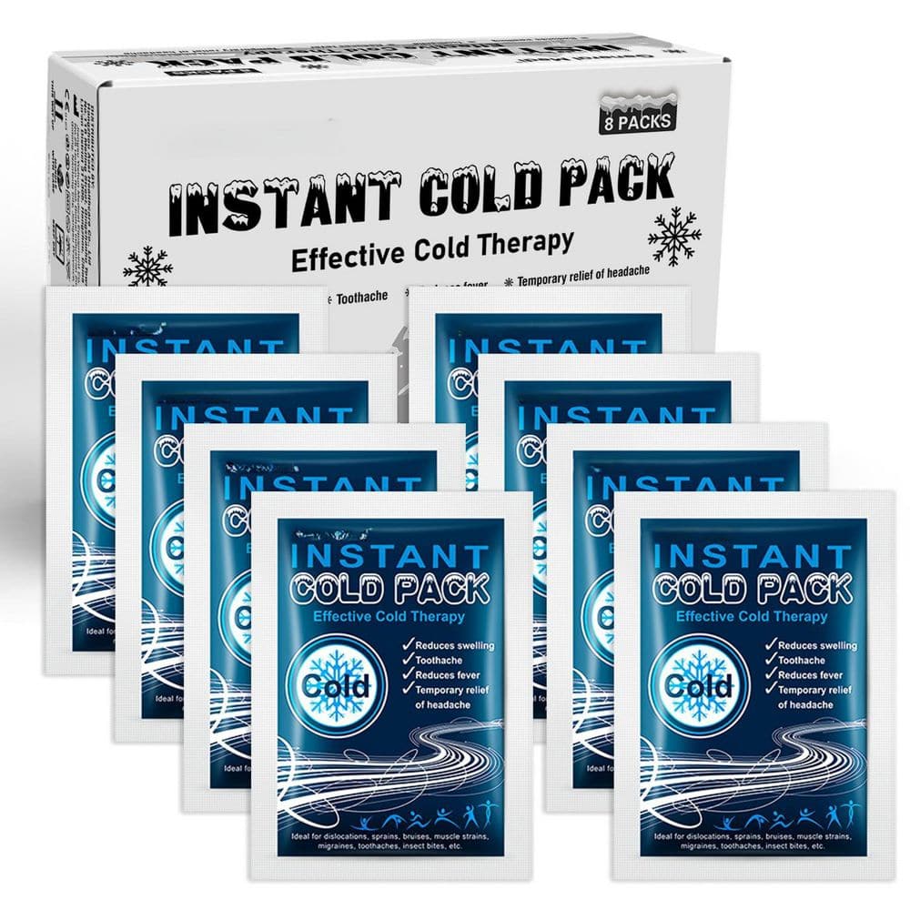 Instant Cold Packs 4x  5.5 8ct Disposable Ice Pack for Pain Relief Blue (8-Pack) price history on PriceWatchPro