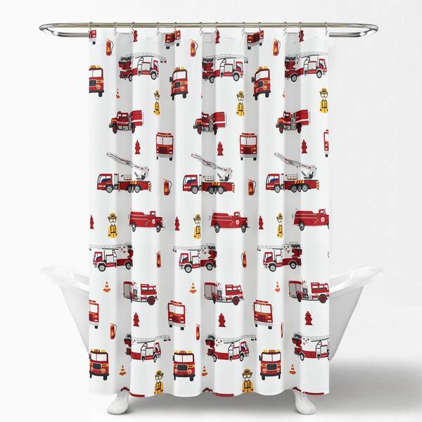 Wish Fire Truck Shower Curtain 16t005270, Ikea Buffalo Shower Curtain Rod