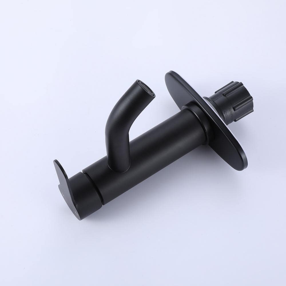 Matte Black Stainless Steel Single-Handle Bathroom Faucet