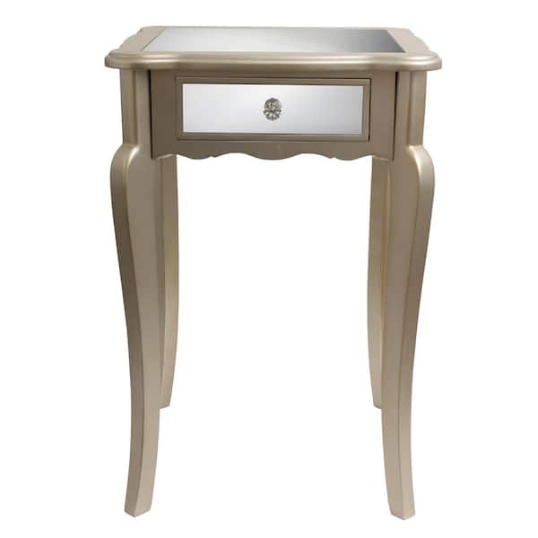 Decor Therapy Mirrored End Table
