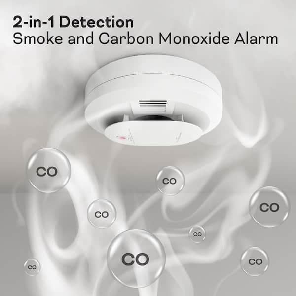 Code One Hardwired Interconnectable Smoke and Carbon Monoxide Detector, AA Battery Backup, 900-CUAR
