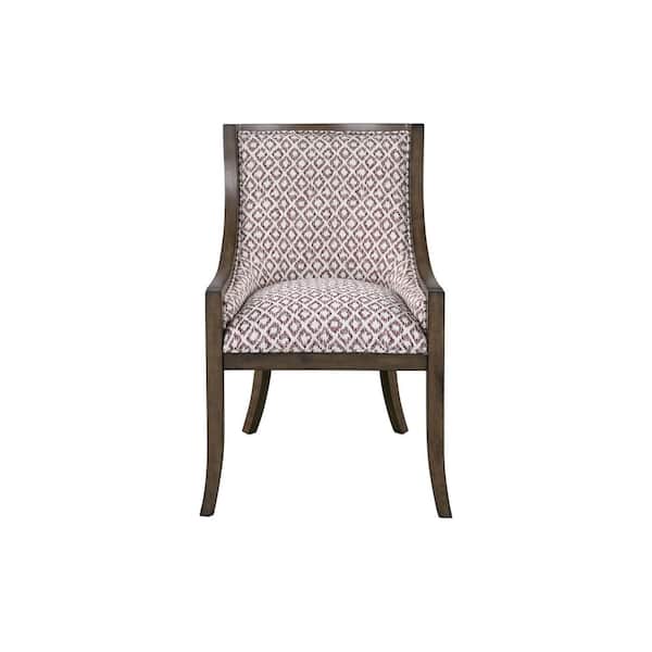 Unbranded Muirfield Red Wood Surround Scoop Arm Chair
