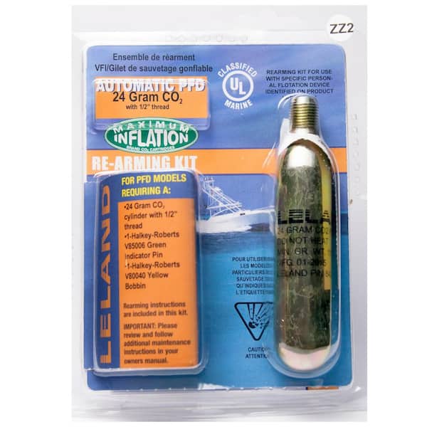 Unbranded Leland 24-Gram Inflatable Life Vest Rearming Kit for V90000 Series-Auto