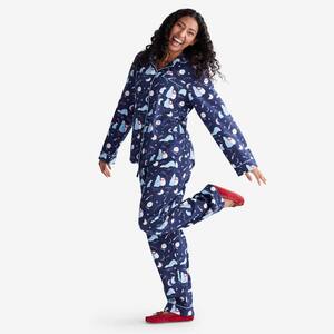 Company Cotton Family Flannel Women's Medium Star Gazing Bears Pajama Set