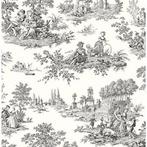 Inkwell Chateau Toile Vinyl Peel and Stick Wallpaper Roll (Covers 30.75 sq. ft.)