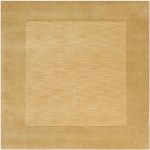 Foxcroft Gold 6 ft. x 6 ft. Indoor Square Area Rug