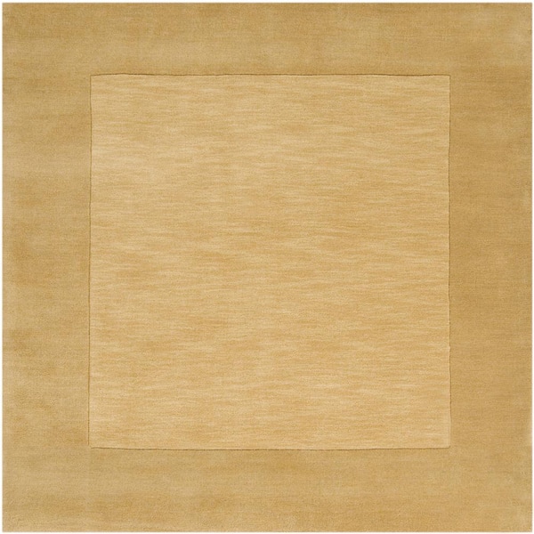 Livabliss Foxcroft Gold 6 ft. x 6 ft. Indoor Square Area Rug