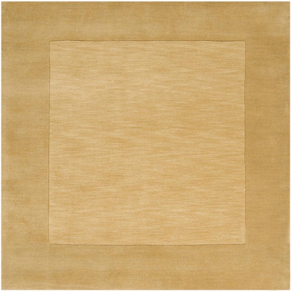 Livabliss Foxcroft Gold 9 ft. 9 in. x 9 ft. 9 in. Square Indoor Area Rug