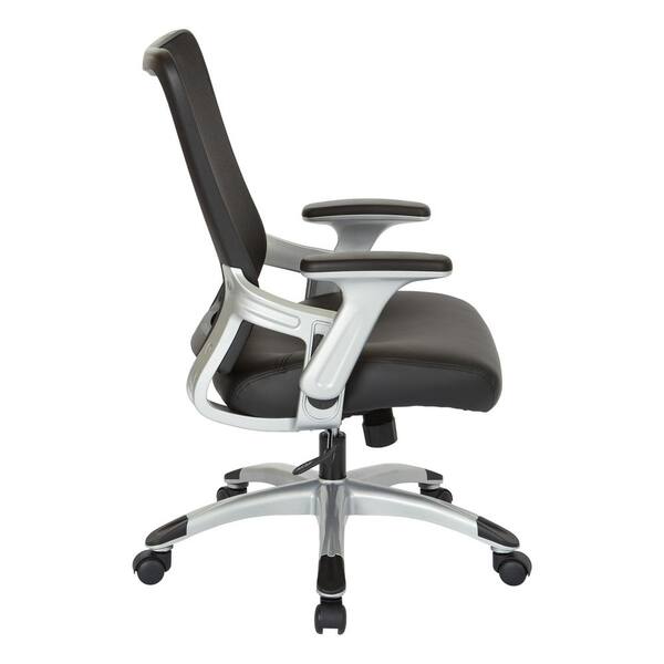 Office Star EM60926P3M Screen Back Manager Chair with Mesh Seat -  Black/Silver, 1 - Harris Teeter