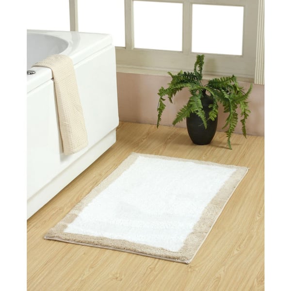 Lakewood 24 in. X40 in. Spa Blue Micro Tufted Bath Rug