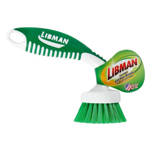  Libman Curved Kitchen Brush, Pack of 1 : Health & Household
