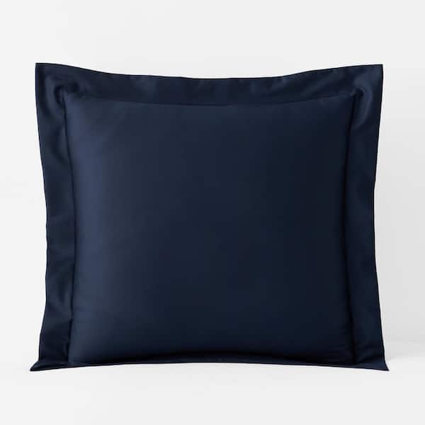 The Company Store Legends Hotel Supima Navy Sateen Euro Sham