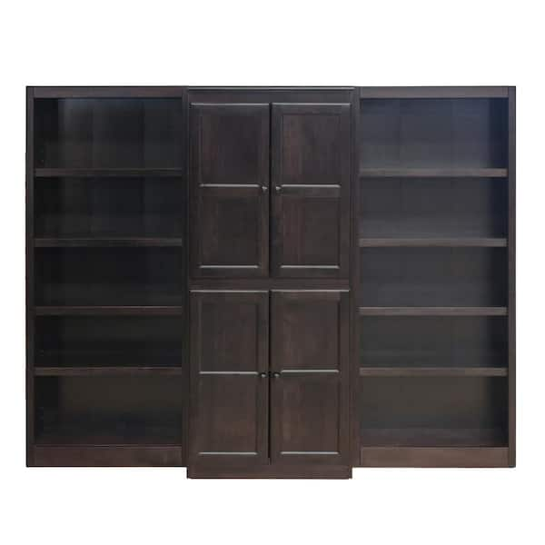 Reviews for StyleWell 71 in. Dark Brown Wood 5-Shelf Classic Bookcase with  Adjustable Shelves