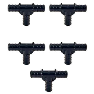 1/2 in. PEX-B Barb Poly-Alloy Tee (5-Pack)