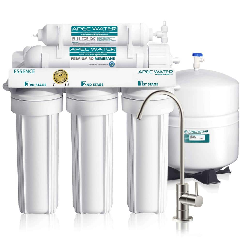 APEC Water Systems Essence Premium Quality 5-Stage Under-Sink Reverse Osmosis Drinking Water Filter System