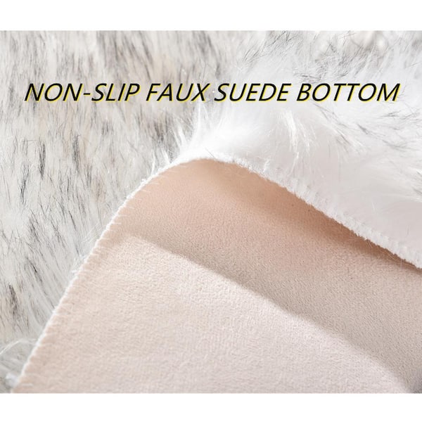 Latepis Sheepskin Faux Fur Light Pink 10 ft. x 12 ft. Cozy Fluffy Rugs Area  Rug YMPRC1012 - The Home Depot