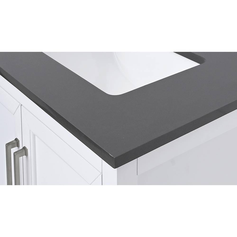 31'' Ural Gray Quartz Undermount Single Sink Vanity Top