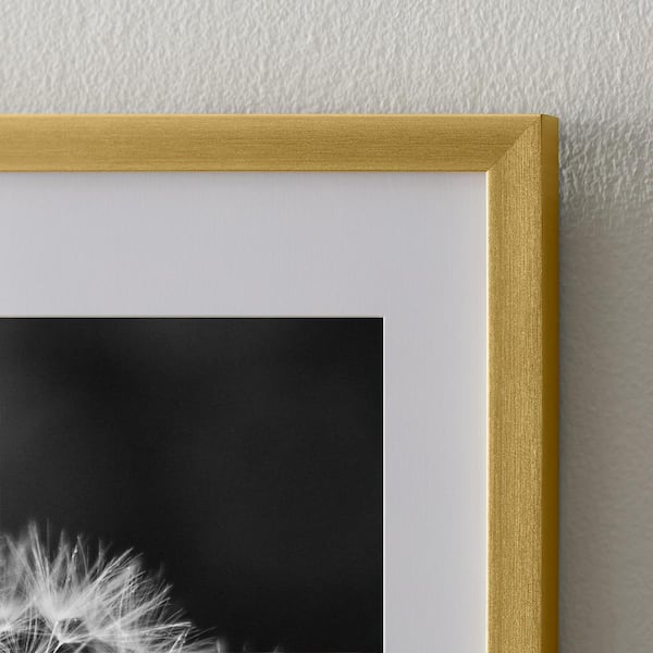 4x10 Frame Gold and Cream With Optional Glass and Custom Cut 