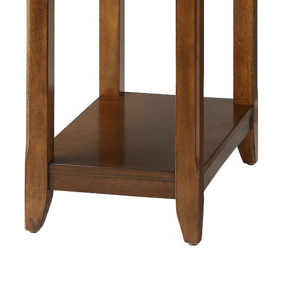 Acme Furniture Bertie Walnut Storage Side Table 82836 - The Acme Furniture Bertie Walnut Storage Side Table 82836 - The